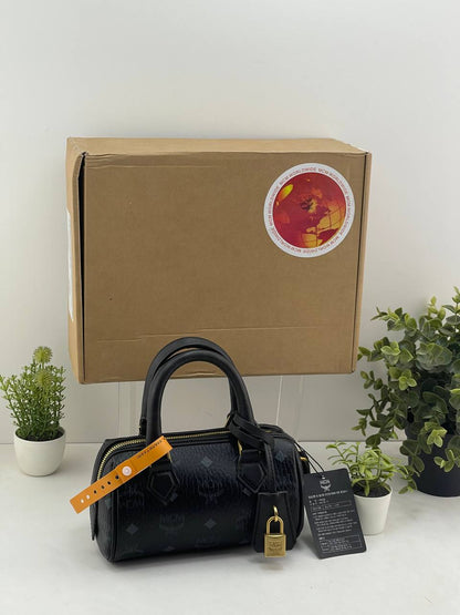 MCM Essential Visetos Boston Bag: Elevate Your Everyday Style