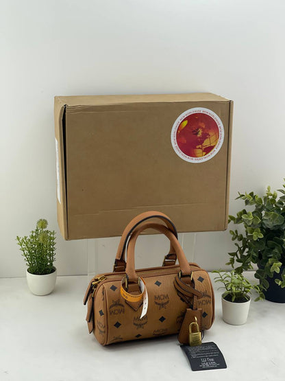 MCM Essential Visetos Boston Bag: Elevate Your Everyday Style
