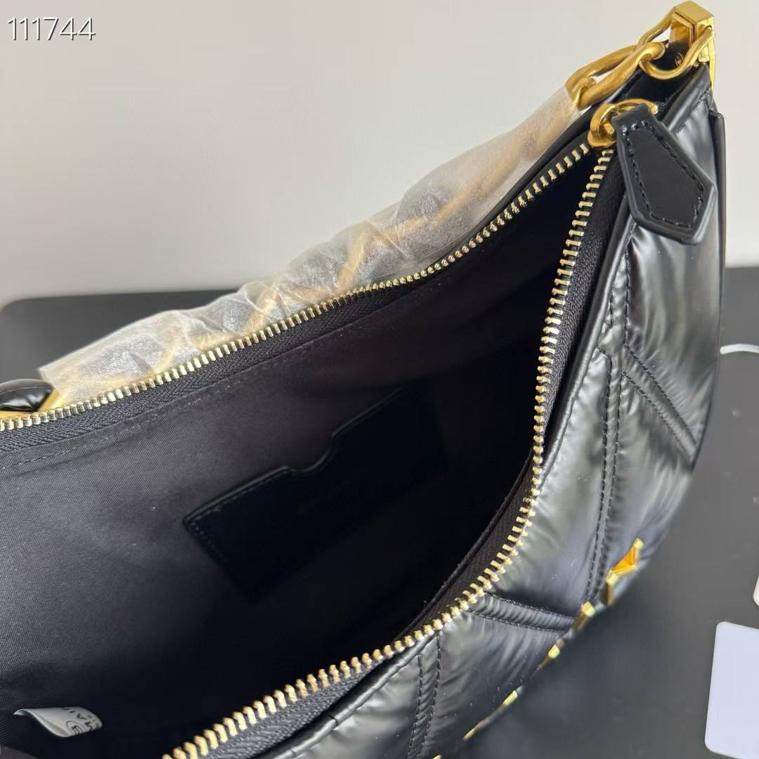 Balmain quiltd crescent bag