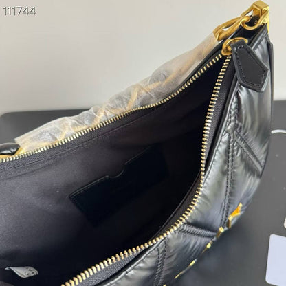 Balmain quiltd crescent bag