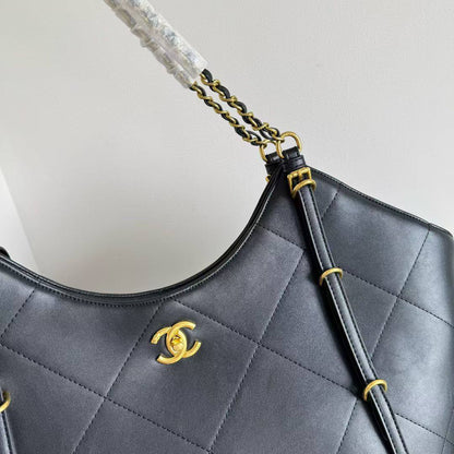 Chanel Large Quilted Shopping Tote Bag (with Matching Removable Pouch)