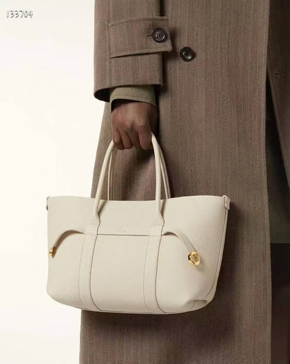 loropiana The Luxe Grained Leather Tote