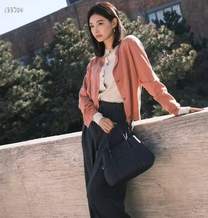 loropiana The Luxe Grained Leather Tote