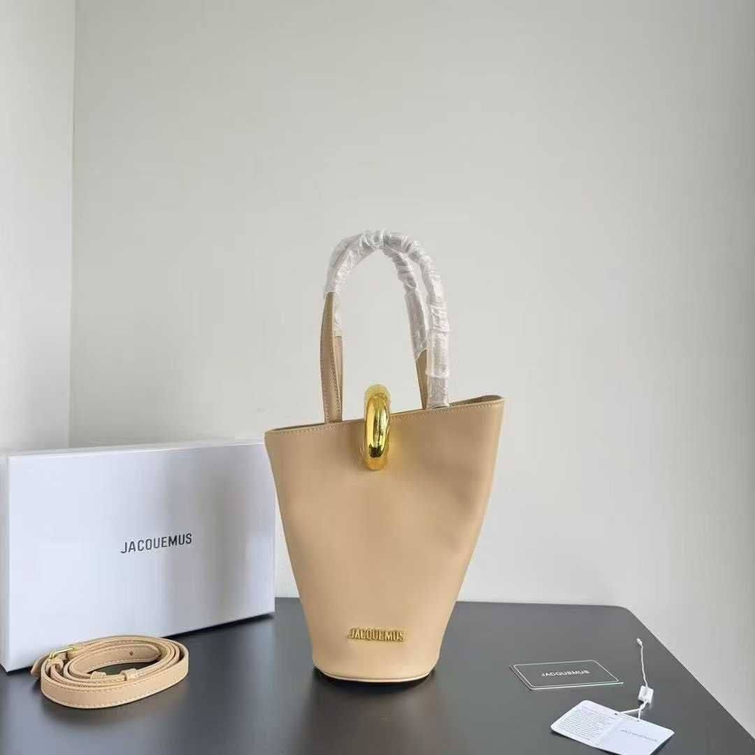 jacoumus Le Bisou Perle Bag / Le Panier Bucket Bag