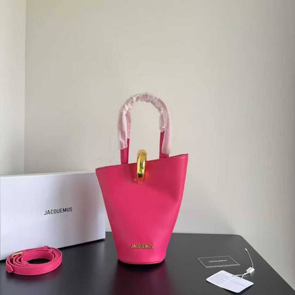 jacoumus Le Bisou Perle Bag / Le Panier Bucket Bag