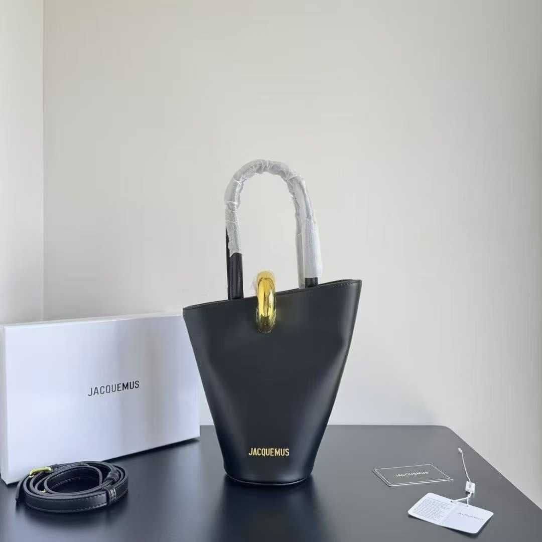 jacoumus Le Bisou Perle Bag / Le Panier Bucket Bag