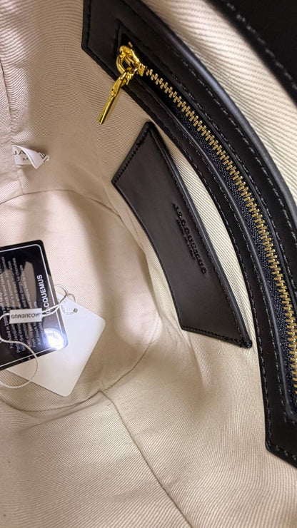 JACQUEMUS Le Tournis Leather Bucket Bag