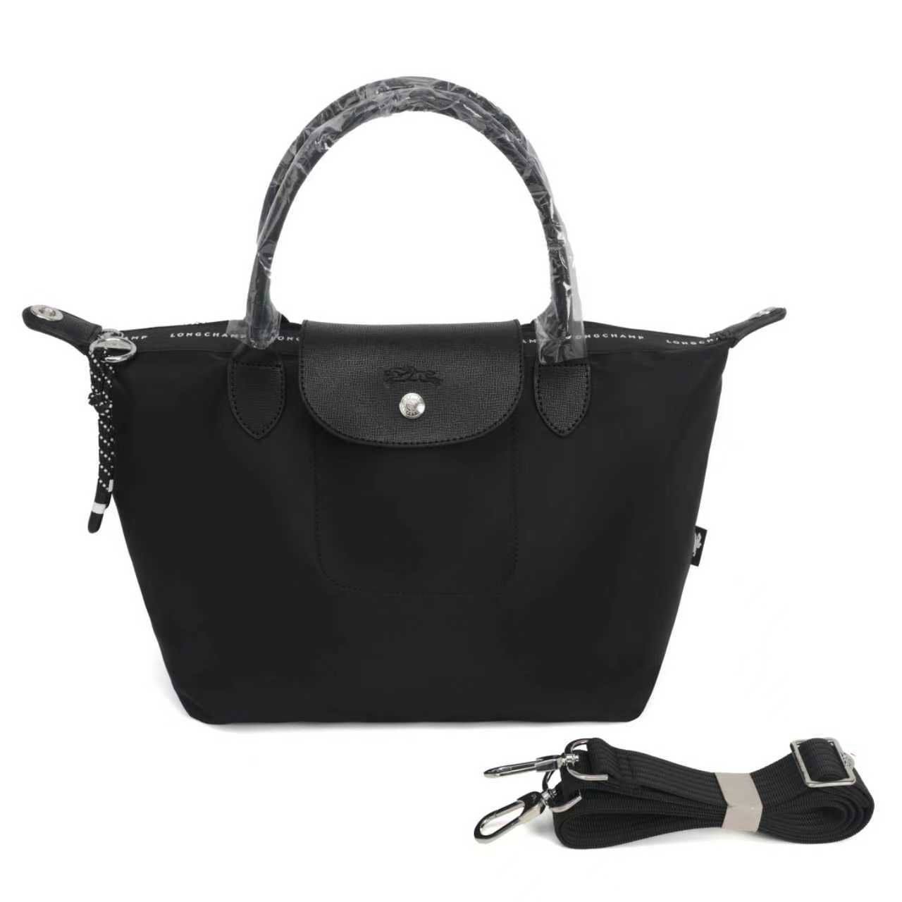 Longchamp Le Pliage Medium Handbag Paper - Canvas