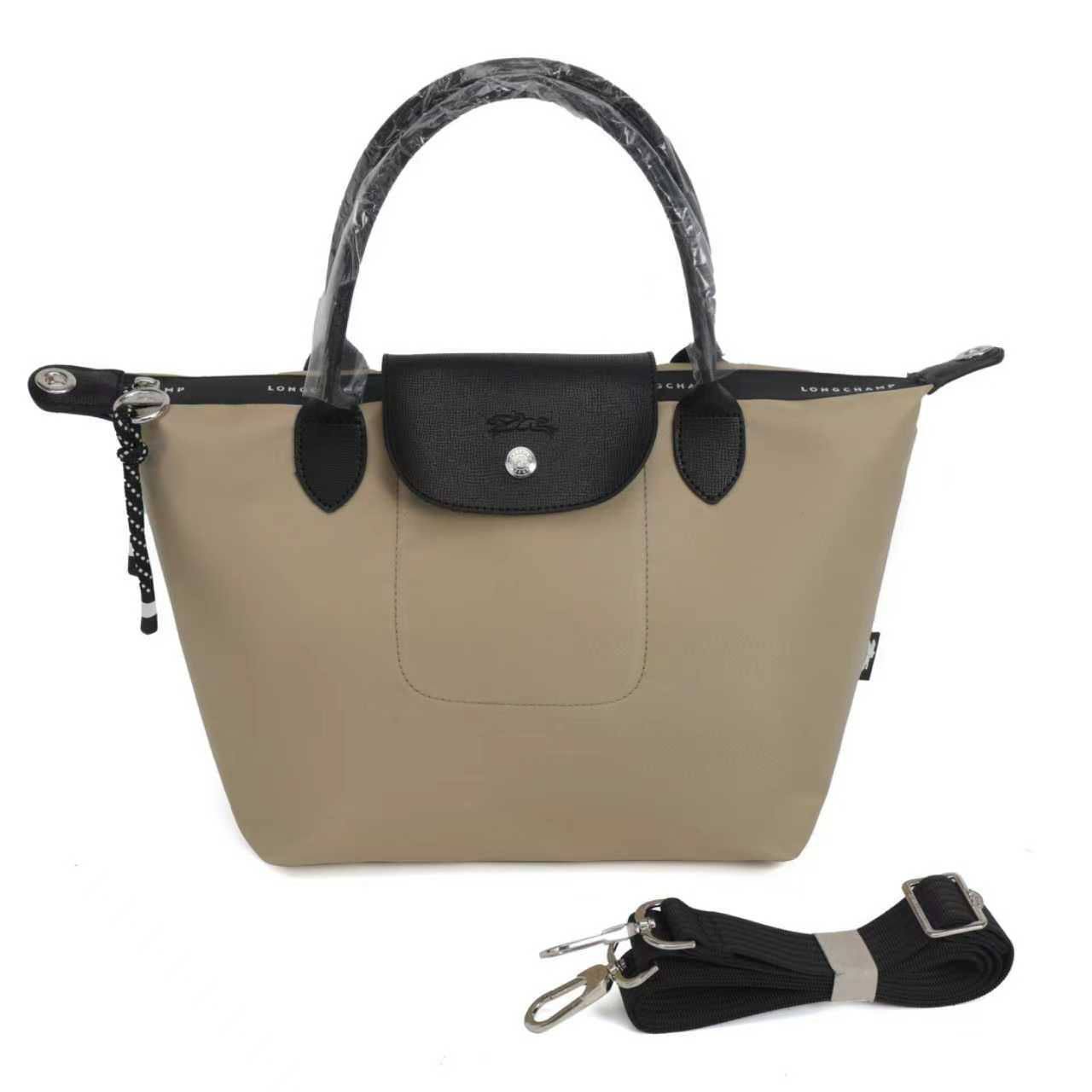 Longchamp Le Pliage Medium Handbag Paper - Canvas