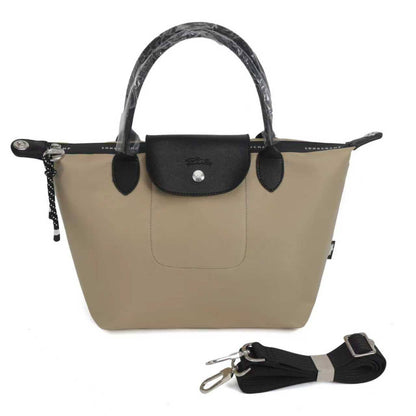 Longchamp Le Pliage Medium Handbag Paper - Canvas