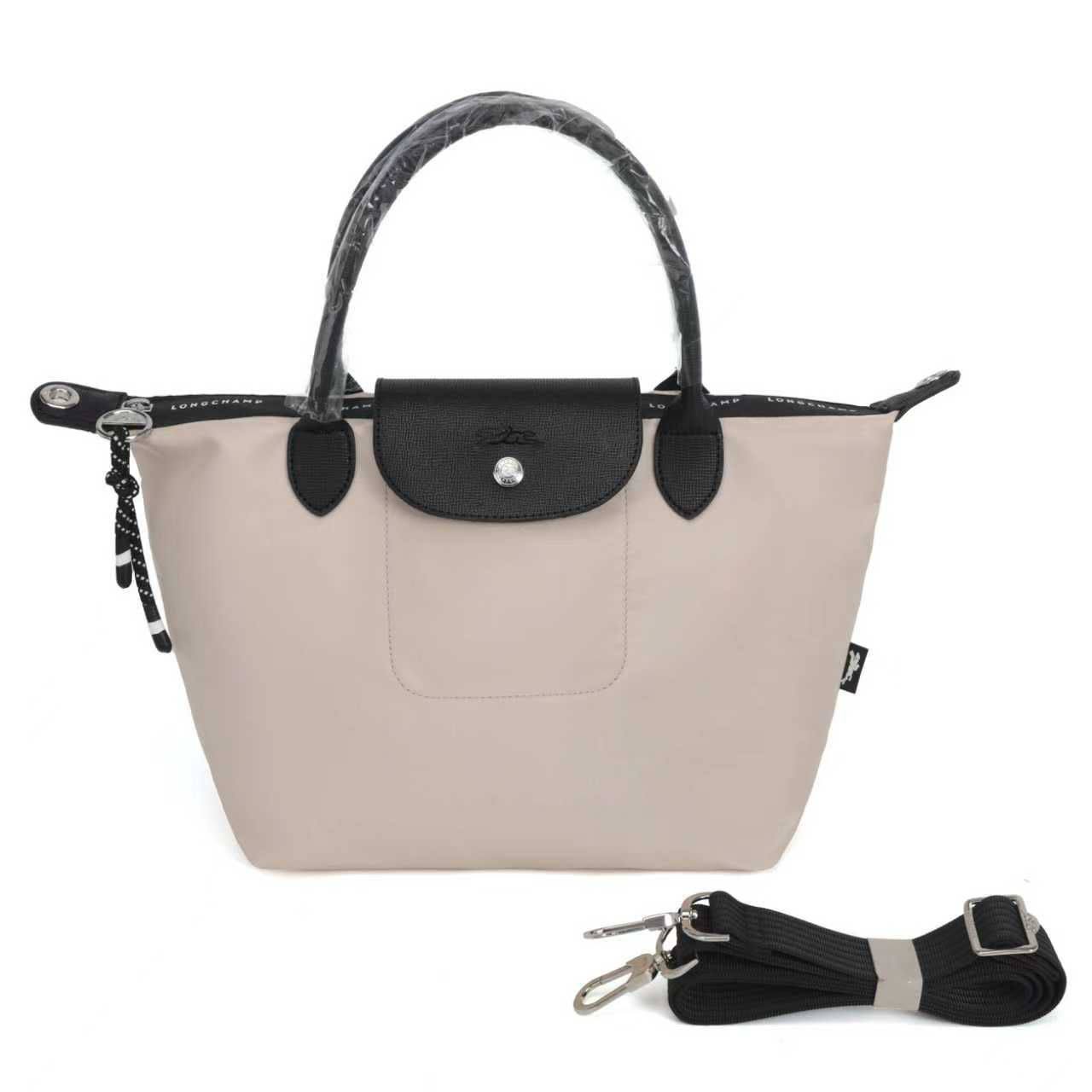 Longchamp Le Pliage Medium Handbag Paper - Canvas