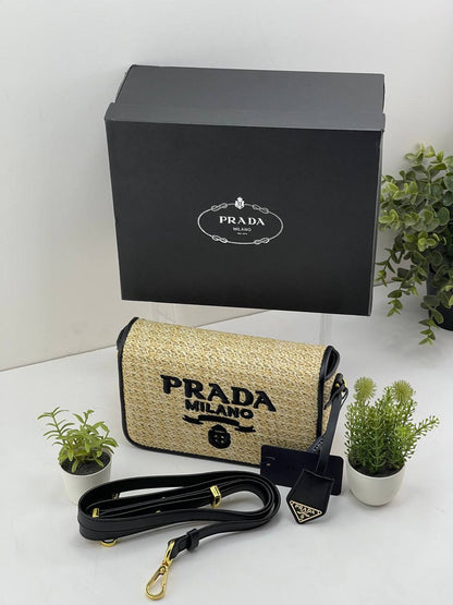 Prada Milano Raffia