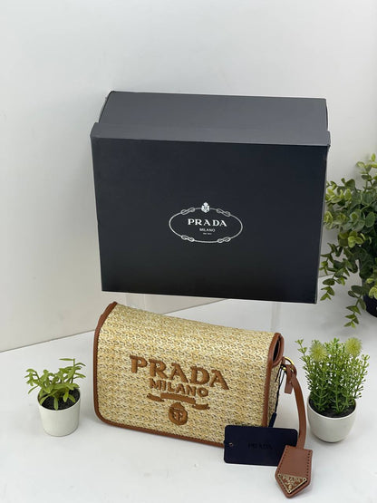 Prada Milano Raffia