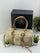 Prada Raffia and Leather Shoulder Bag / Top Handle Bag