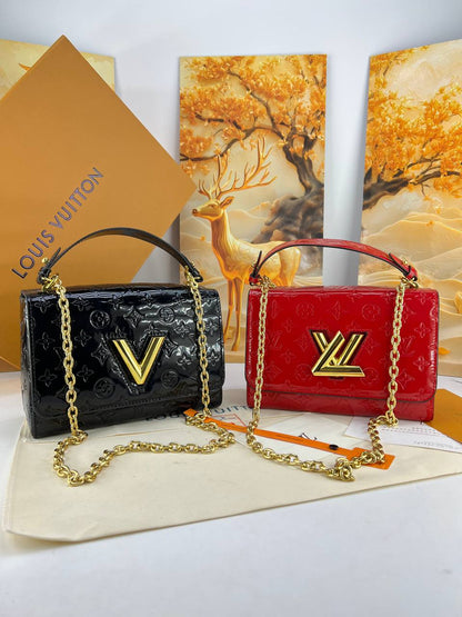 Louis Vuitton Twist Top Handle (Monogram Vernis Leather)