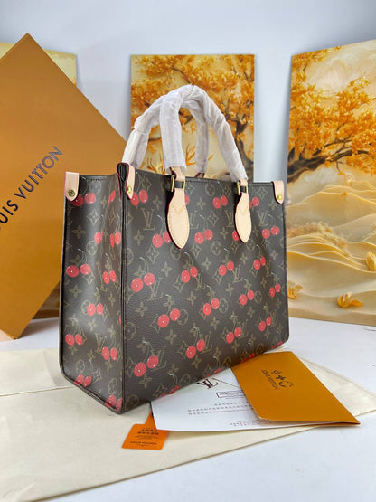 Louis Vuitton OnTheGo PM/MM Tote Bag (Limited Edition Cherry Monogram)