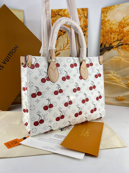 Louis Vuitton OnTheGo PM/MM Tote Bag (Limited Edition Cherry Monogram)