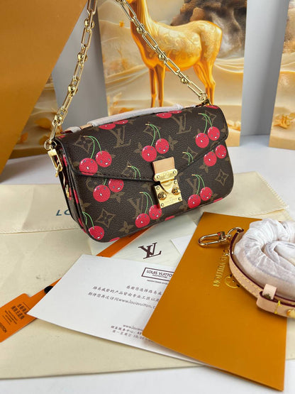 Louis Vuitton Monogram Cerises (Cherry) S-Lock Pochette