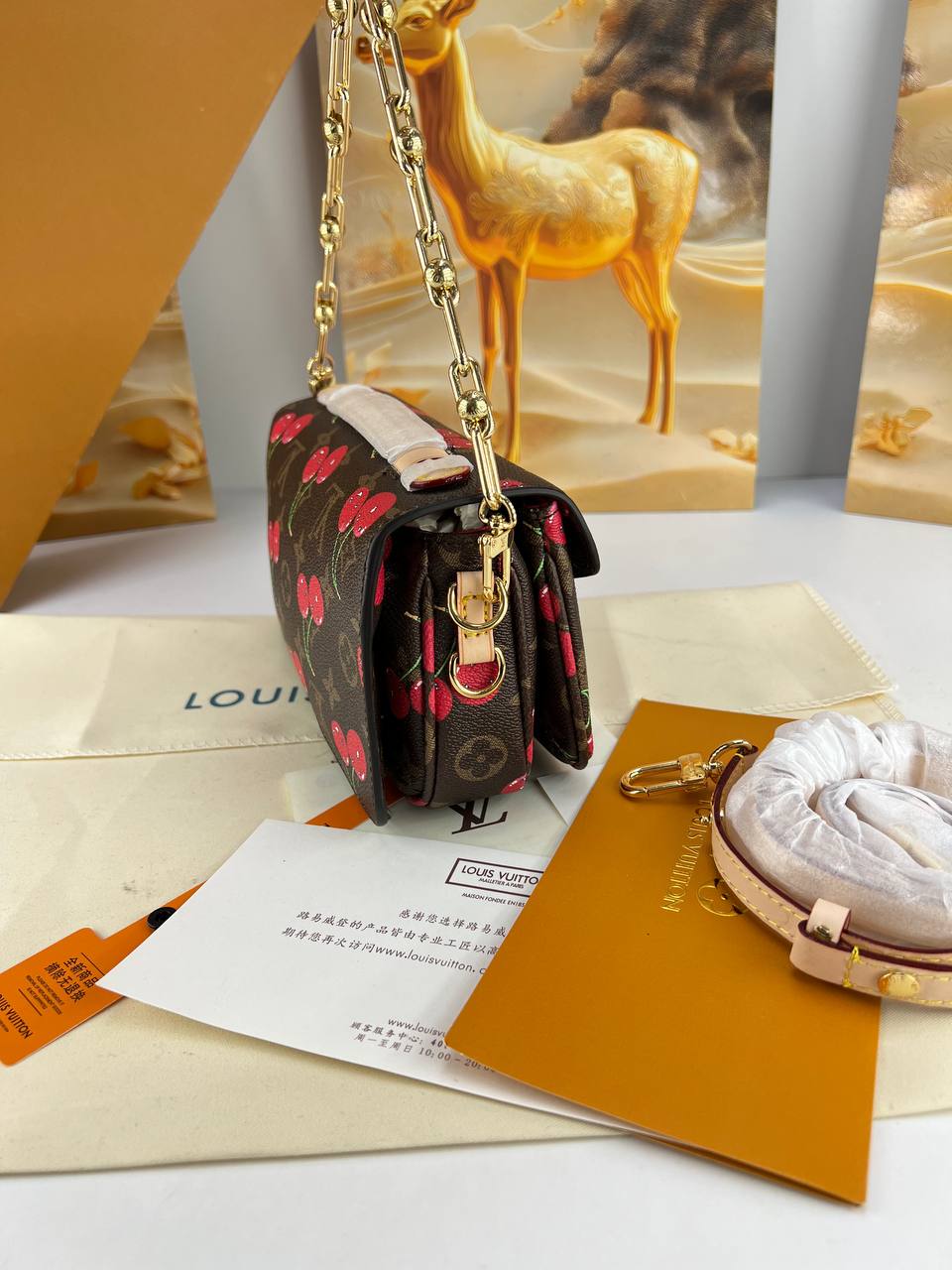Louis Vuitton Monogram Cerises (Cherry) S-Lock Pochette
