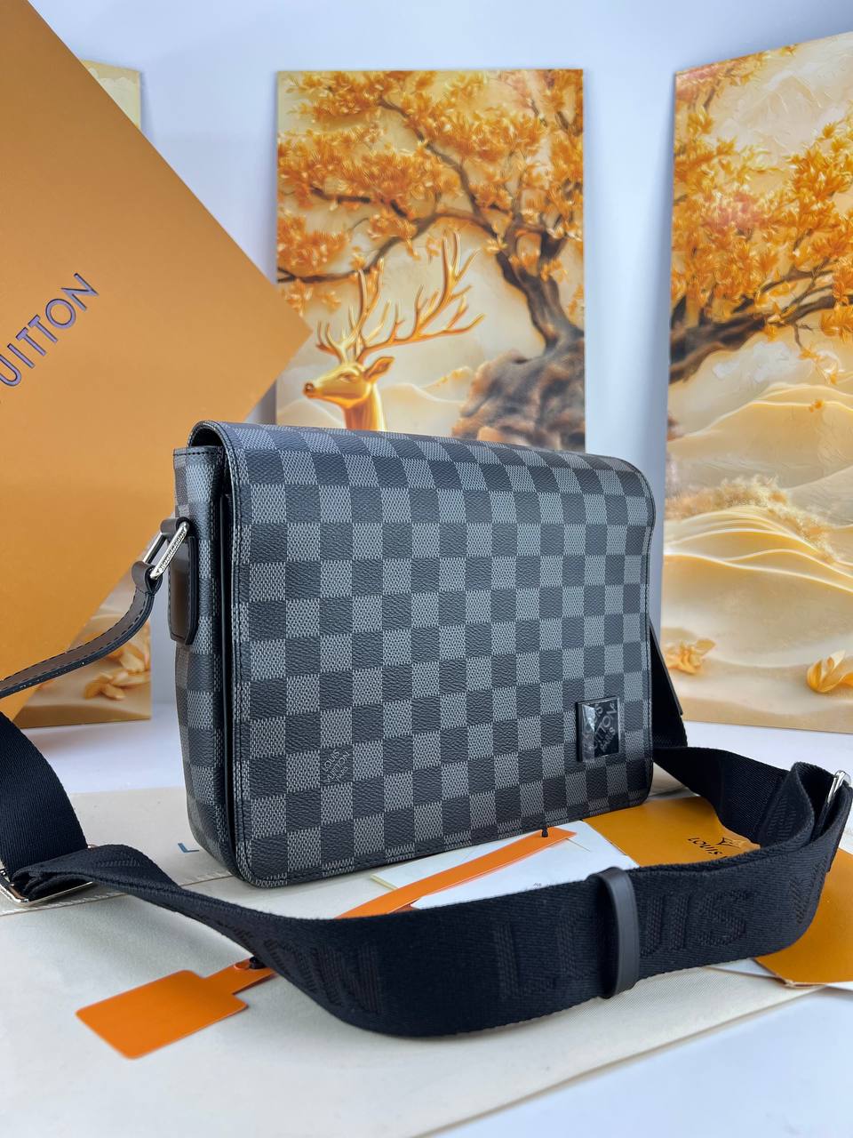 Louis Vuitton Signature Flap Messenger Bag
