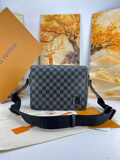 Louis Vuitton Signature Flap Messenger Bag