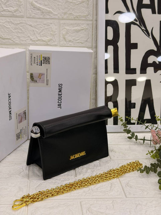 JACQUEMUS Le Bambimou Roll-Top Shoulder Bag