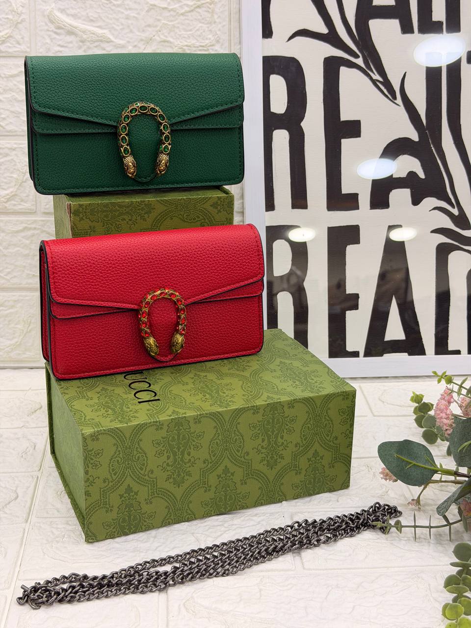Dionysus Style Textured Leather