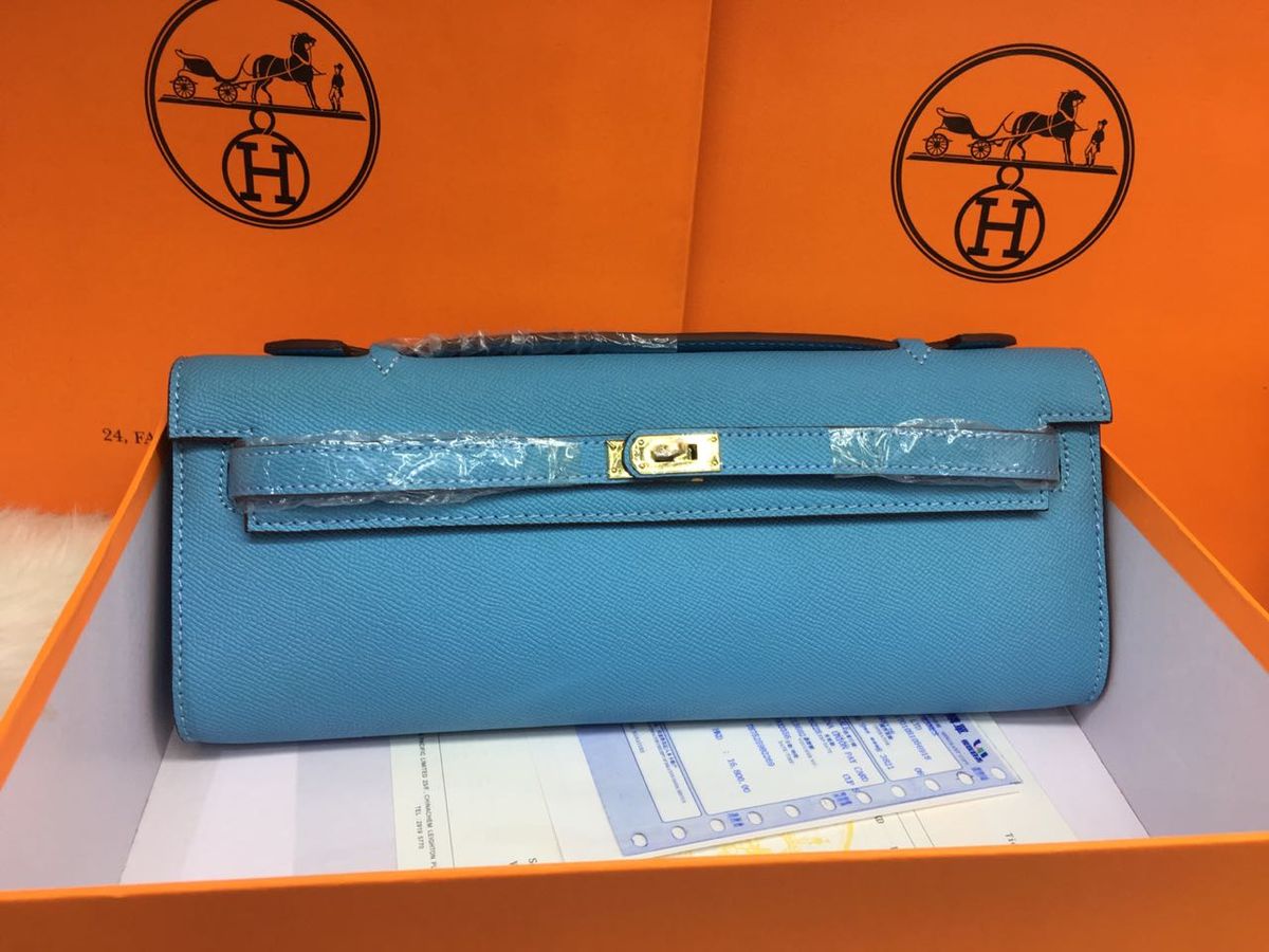 Hermès Kelly Cut Clutch Bag in Epsom Leather