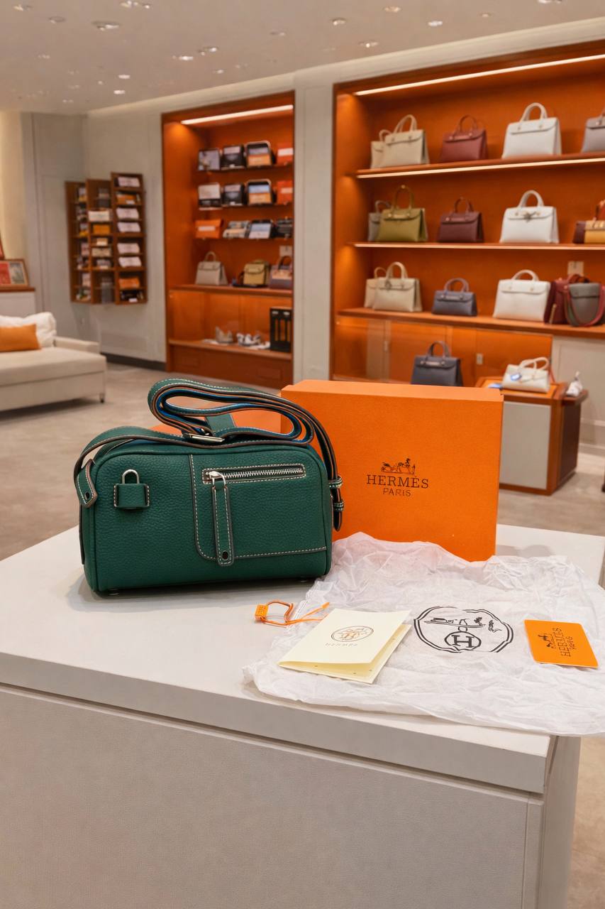 Hermès Steve Light Messenger Bag