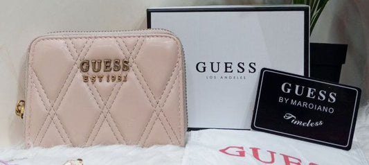 Quilted Small Zip-Around Wallet