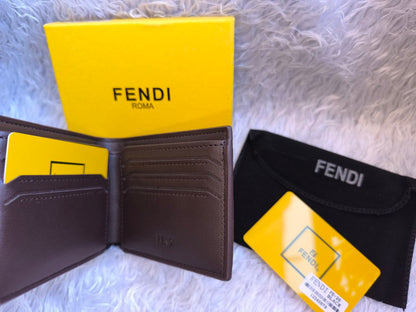 Fendi FE-20 Bifold Wallet with Baroque Cherub Print