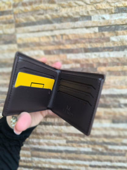 Fendi FF Motif Bi-Fold Wallet with "Bag Bugs" Eyes