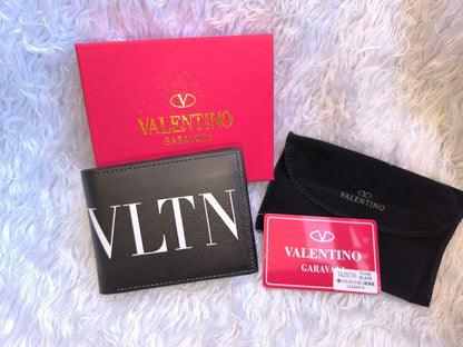 Valentino Garavani VLTN Men's Leather Bifold Wallet