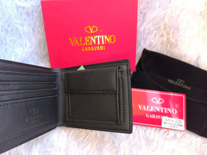 Valentino Garavani VLTN Men's Leather Bifold Wallet
