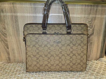 Coach Signature Canvas Briefcase