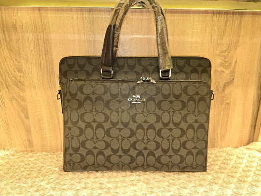 Coach Signature Canvas Briefcase
